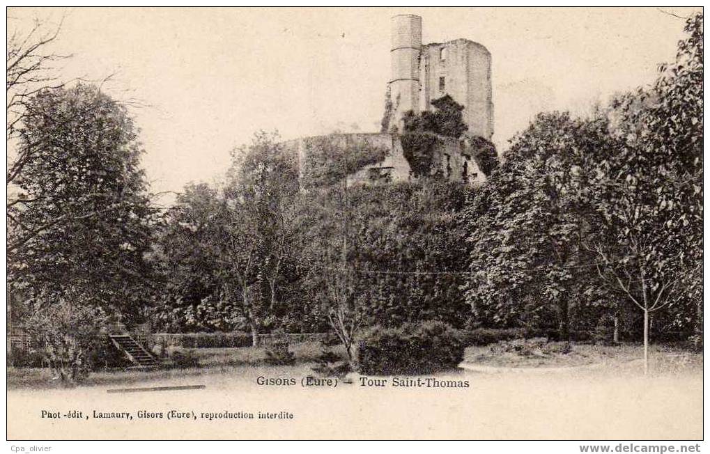 27 GISORS Tour St Thomas, Ed Lamaury, Dos 1900 - Gisors