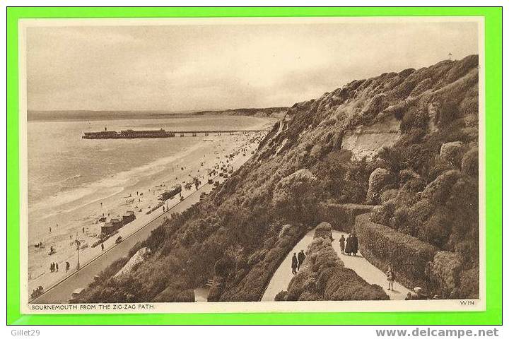 BOURNEMOUTH, UK  - FROM THE ZIG-ZAG PATH - ANIMATED - WADE´S PHOTOGRAPHS - - Bournemouth (depuis 1972)