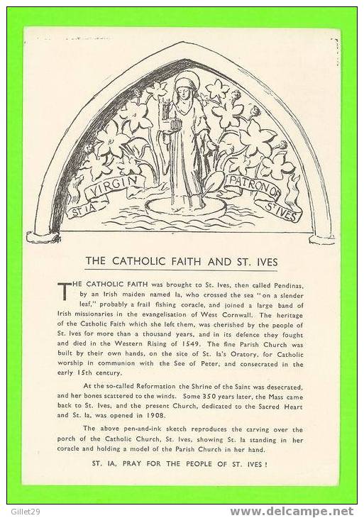 St Ives, Cambridgeshire, UK - THE CATHOLIC FAITH AND ST.IVES - - Andere & Zonder Classificatie