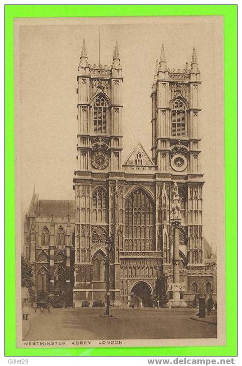 LONDON, UK  - WESTMINSTER ABBEY - H. HESKETT - CARD NEVER BEEN USE - - Westminster Abbey