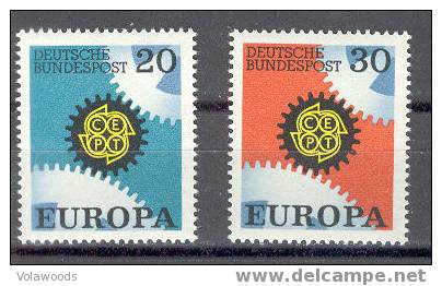 Germania Occidentale - Serie Completa Nuova: Europa - 1967