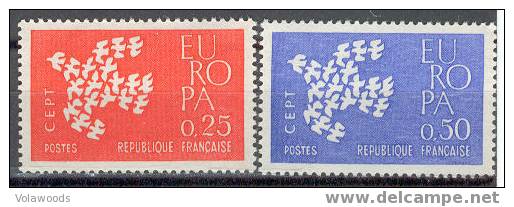 Francia - Serie Completa Nuova: Europa - 1961