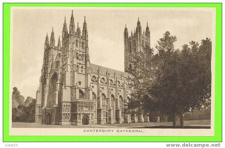 CANTERBURY, UK  -THE CATHEDRAL - THE GAINSBOROUGH SERIES REAL PHOTO - - Canterbury