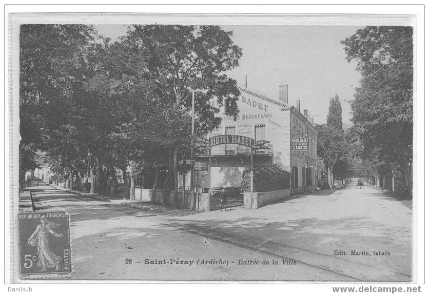 07 // ARDECHE / ST PERAY / Entrée De La Ville / Edit Martin N° 26 / - Saint Péray