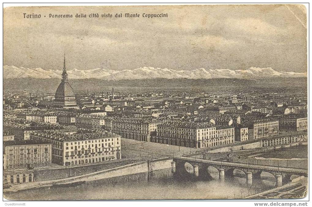 Italie.Turin/Torino.cpa.P Anorama  Della Citta Visto Dal Monte Cappuccini. - Otros & Sin Clasificación