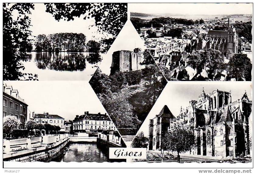 Gisors, L´étang, Vue Générale, Le Donjon, Le Canal, L´église - Gisors