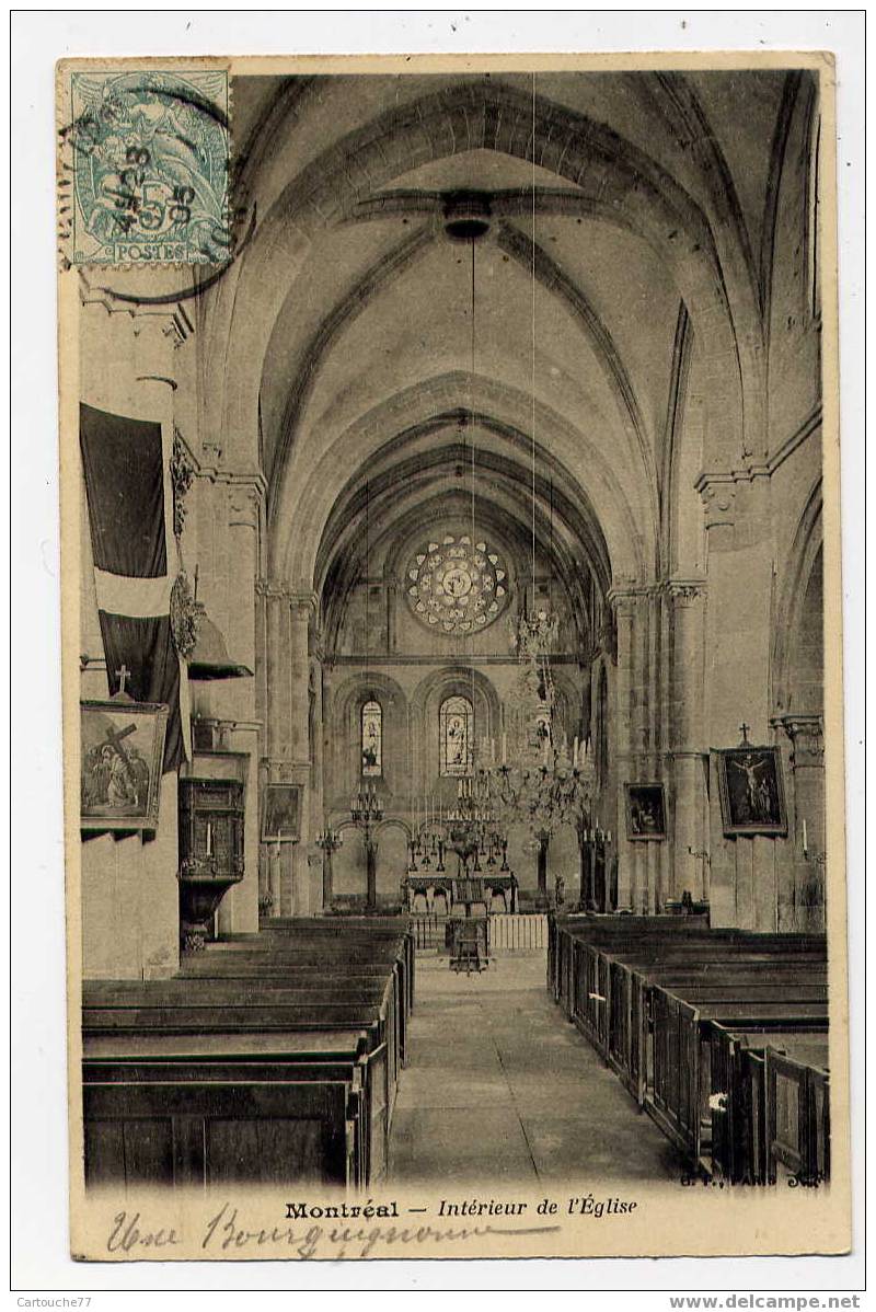 K1 - MONTREAL - Intérieur De L'église (1905 - Carte Dos Non Divisé) - Montreal