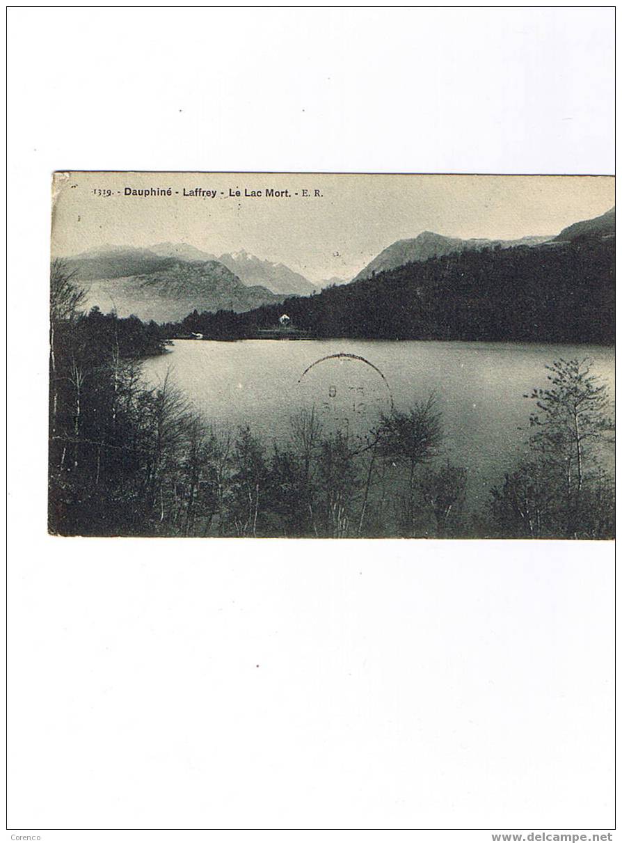 38   LAFFREY   Le Lac Mort   Circulée  1909 - Voiron