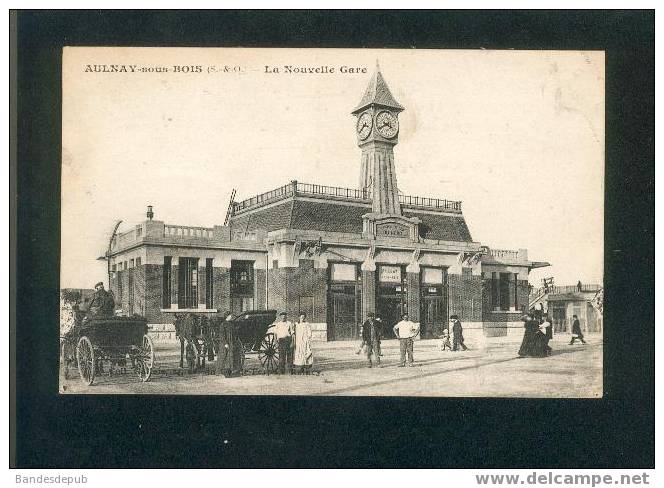 Aulnay Sous Bois - La Nouvelle Gare ( Belle Carte Animée Coll. Gallais) - Aulnay Sous Bois