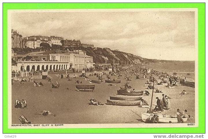 BOURNEMOUTH, UK  - EAST CLIFF & SANDS - ANIMATED - PHOTOCHROM CO LTD - - Bournemouth (vanaf 1972)