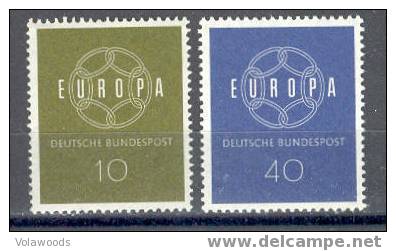 Germania Occidentale - Serie Completa Nuova: Europa Cept - 1959