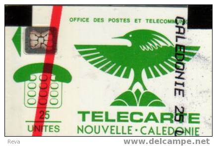 NEW CALEDONIA 25 U  GREEN  CAGOU  BIRD MINT IN BLISTER NCL-01B  SPECIAL PRICE !!! - New Caledonia