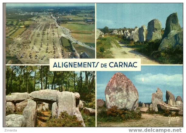 CARTE POSTALE DE BRETAGNE - ALIGNEMENTS DE CARNAC - DOLMENS ET MENHIRS - Dolmen & Menhire