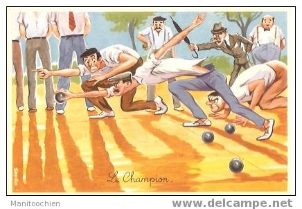 LE CHAMPION HUMOUR PETANQUE BOULE FANNY - Regionale Spelen