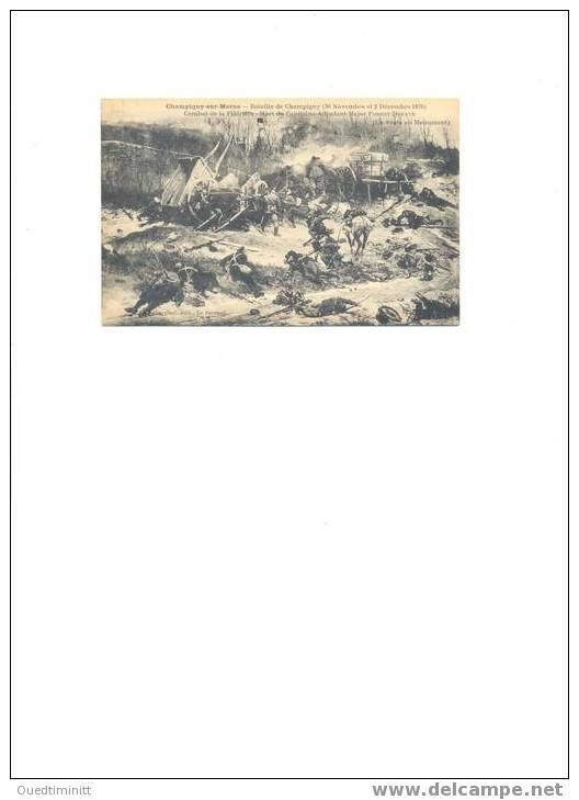 1870-1871.Champigny-sur-Marne.La Bataille De Champigny.Combat De La Plâtrière. - Champigny