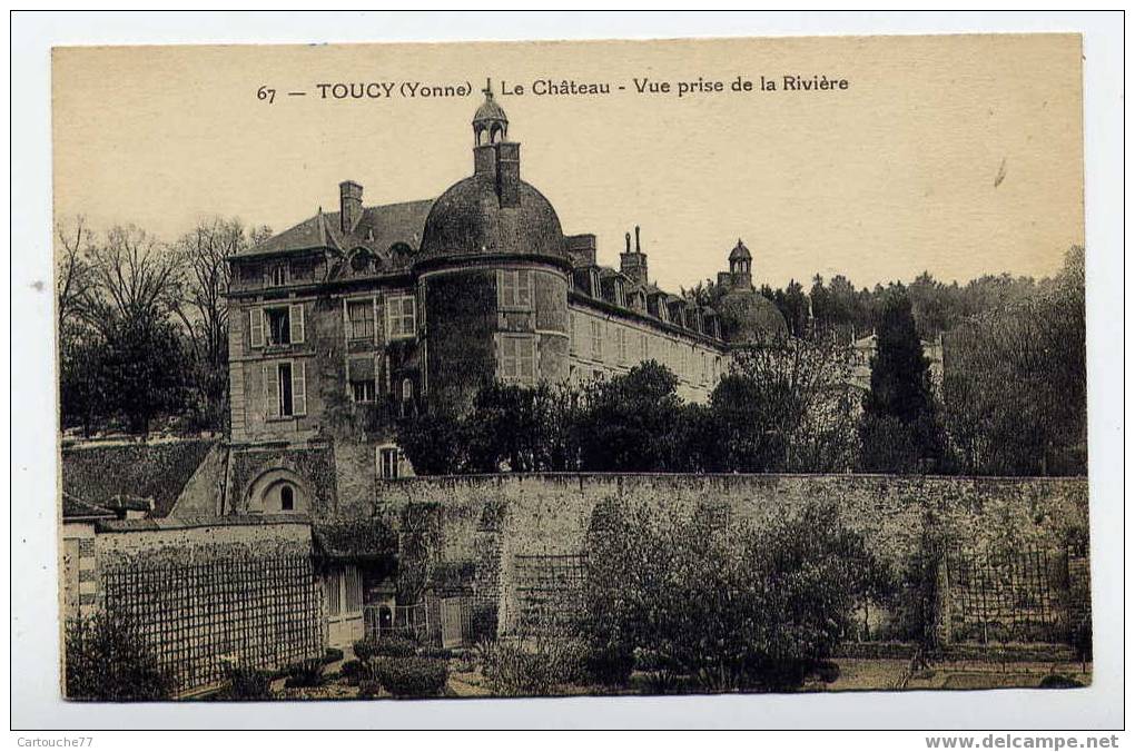 K1 - TOUCY - Le Château - Vue Prise De La Rivière - Toucy