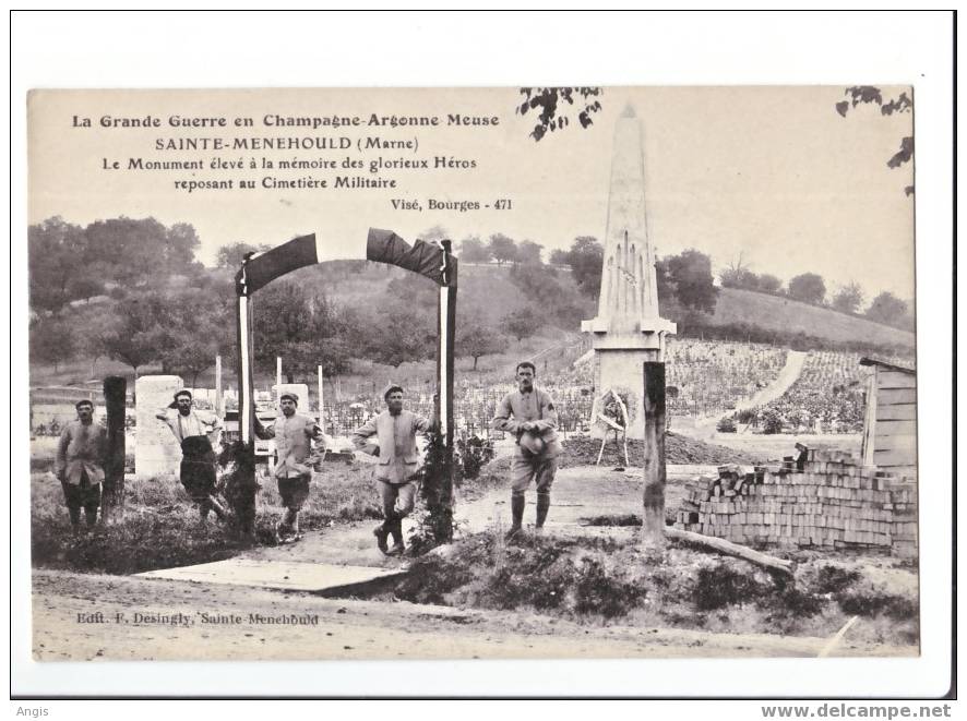 CPA--51----Sainte-Menehould---CIMETIERE----MONUMENT - Sainte-Menehould