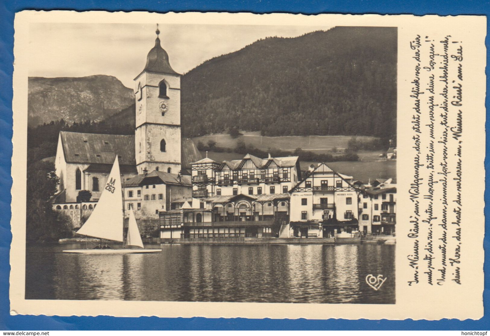 Österreich; St. Wolfgang Am See; Salzkammergut; Kirche Und Promenade; Stempel Hotel Weisses Rößl - St. Wolfgang