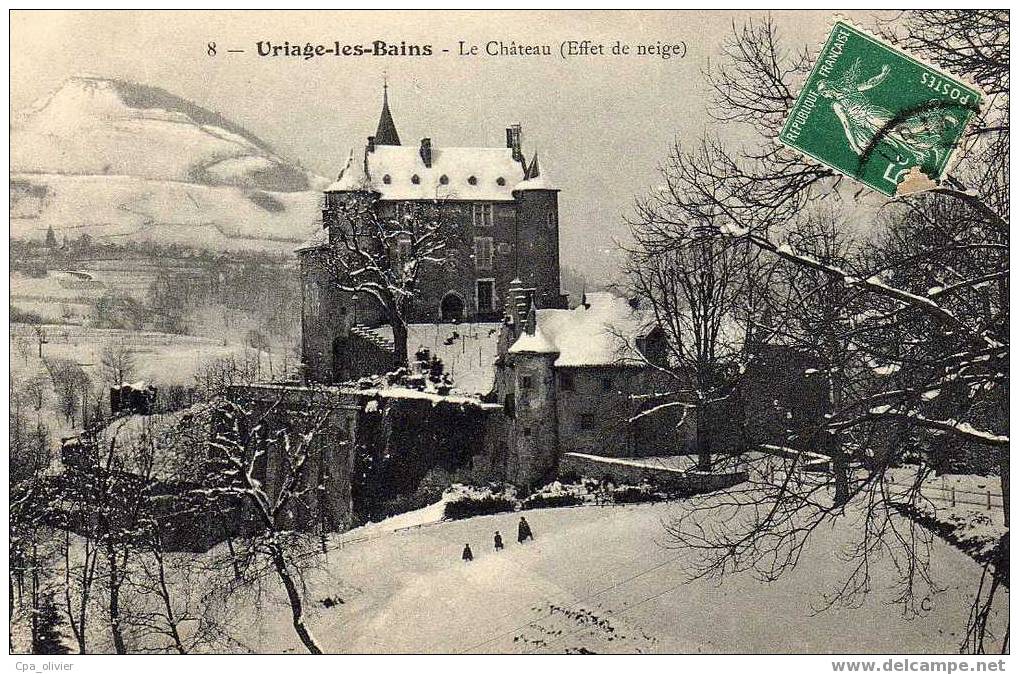 38 URIAGE LES BAINS Chateau, Effet De Neige, Ed ? 8, 191? - Uriage