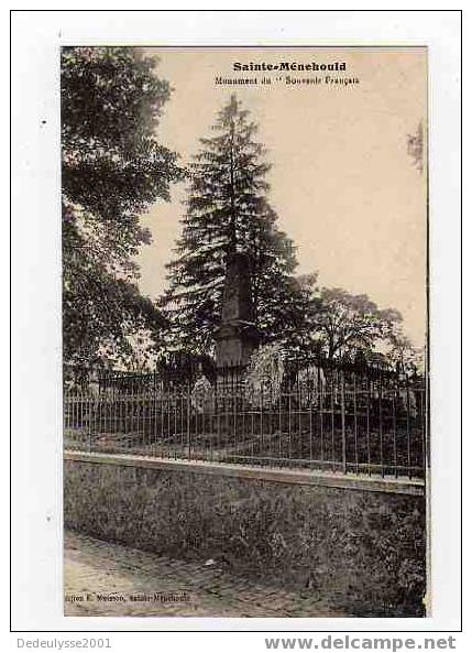 Mar7  5111898  Sainte Menehoud  Monument Du Souvenir Français - Sainte-Menehould