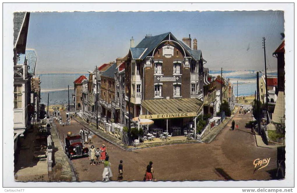 K2 - ONIVAL - Avenue Du Casino Et Rue De La Plaine (1956 - Jolie Carte Semi-moderne - Flamme De Ault-Onival Au Dos) - Onival