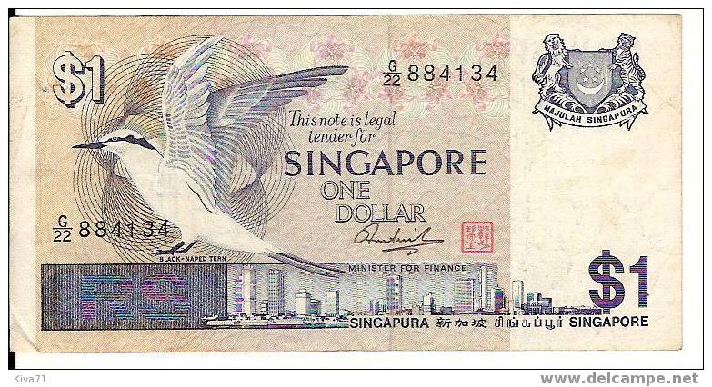 1 Dollar "SINGAPOUR"  1976  P9   Ro 52 - Singapur