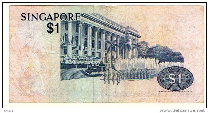1 Dollar "SINGAPOUR"  1976  P9   Ro 52 - Singapur