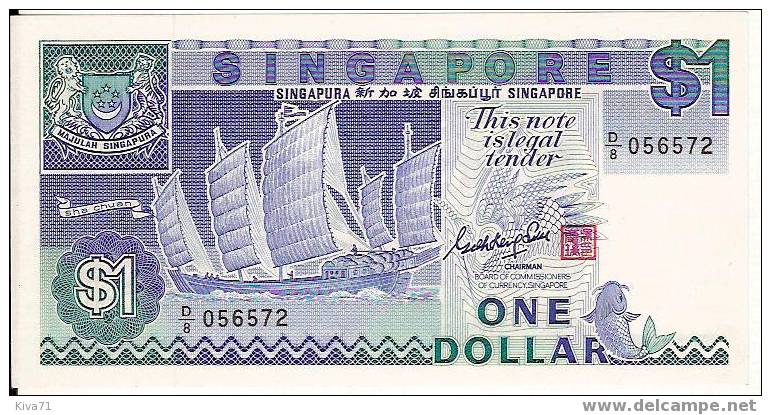 1 Dollar "SINGAPOUR"  1987  P18   UNC   Ro 52 - Singapour