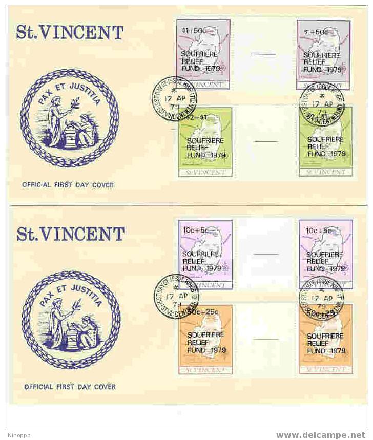 St Vincent-1979 Relief Fund FDCs - St.Vincent (1979-...)