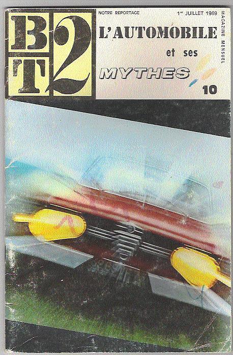 Bibliothèque De Travail :"L'Automobile Et Ses Mythes", Livret De Juillet 1969;48 Pages - Auto
