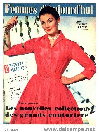 FEMMES D´AUJOURD´HUI N° 619 Du 14/03/57 Pierre HIEGEL - Fashion