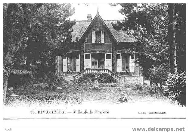 1471-RB5 - RIVA-BELLA - Villa De La Taniere - édit. Desoulles N° 33 - Riva Bella