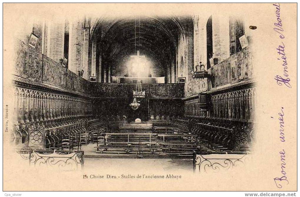 43 LA CHAISE DIEU Abbaye, Stalles, Ed Bertin, 1903 - La Chaise Dieu