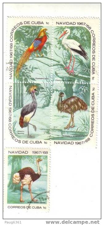 CUBA OISEAUX OBLITERE MI N°1373/87 VV292 - Colecciones & Series