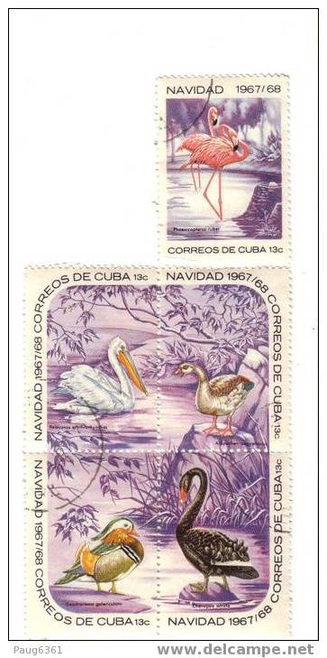 CUBA OISEAUX OBLITERE MI N°1373/87 VV292 - Colecciones & Series