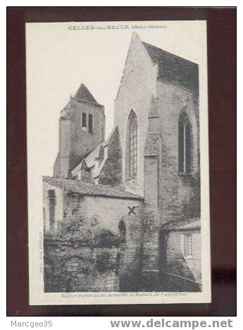 12151 Celle Sur Belle église Paroissiale & Ruines De L'ancienne édit.ménard  Belle Carte - Celles-sur-Belle