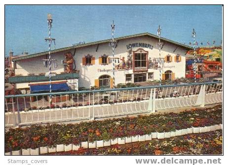 BELGIUM POST CARD BRUXELLES EXIBITION 1958 BRASSERIE BAVAROISE OBERBAYERN - Cafés, Hôtels, Restaurants