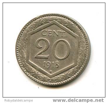 ITALIA REGNO - 20 Centesimi Esagono Nickel/rame - 1918 - FOTO NON CONTRATTUALE - 1900-1946 : Vittorio Emanuele III & Umberto II