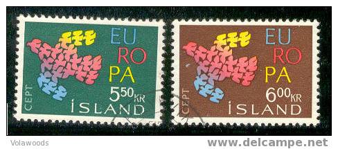 Islanda - Serie Completa Usata: Europa CEPT - 1961