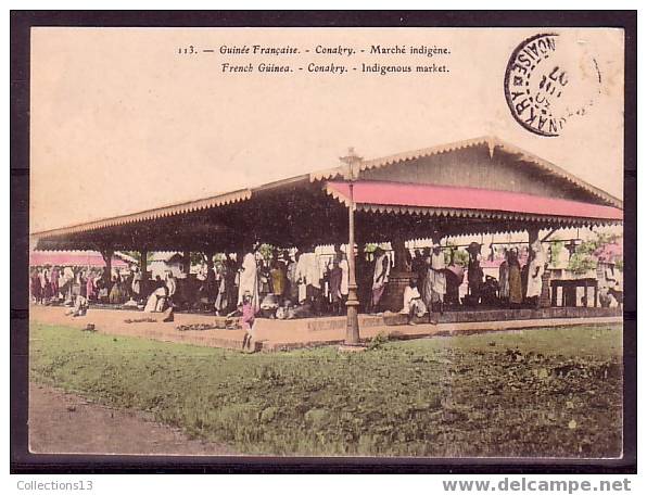 GUINEE FRANCAISE - Conatry - Marché Indigene - Guinée Française