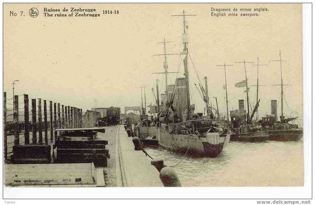 Zeebrugge - The Ruins Of 1914-18 - English Mine Sweepers N° 7 - Zeebrugge