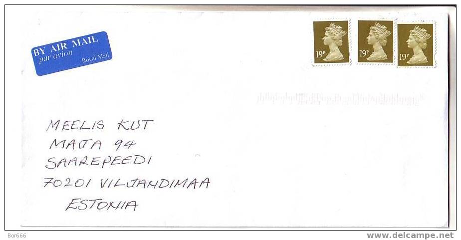 GOOD Postal Cover GREAT BRITAIN To ESTONIA 2007 - Elisabeth (64) - Cartas & Documentos