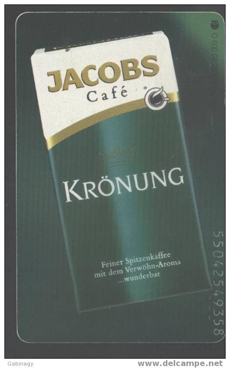 GERMANY-0283 - O 600 - 04.96 - COFFEE - JACOBS CAFÉ - 6.000EX. - O-Series: Kundenserie Vom Sammlerservice Ausgeschlossen