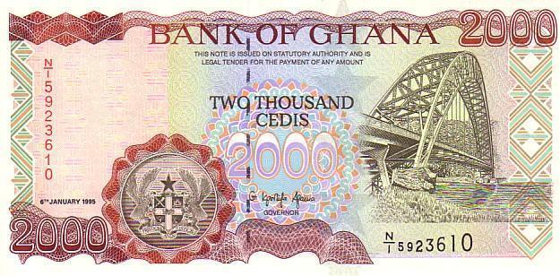 GHANA   2 000 Cedis   Daté Du 06-01-1995   Pick 30   *****BILLET  NEUF***** - Ghana