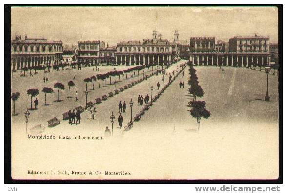 MONTEVIDEO - PLAZA INDEPENDENCIA Ca 1900 - Uruguay