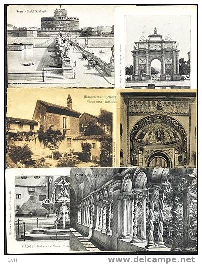 ITALIA - Varias Antiguas - Lote De 20 Postales - 5 - 99 Cartoline