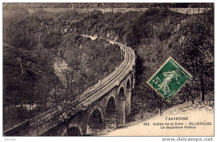 OLLIERGUES - Vallée De La Dore. Le Deuxième Viaduc - Olliergues