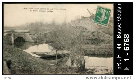 44 Basse-Goulaine - 1 - Après Les Inondations De La Loire - 1910-1911 La Brèche De Basse-Goulaine - In /  D44D  C44009C - Autres & Non Classés