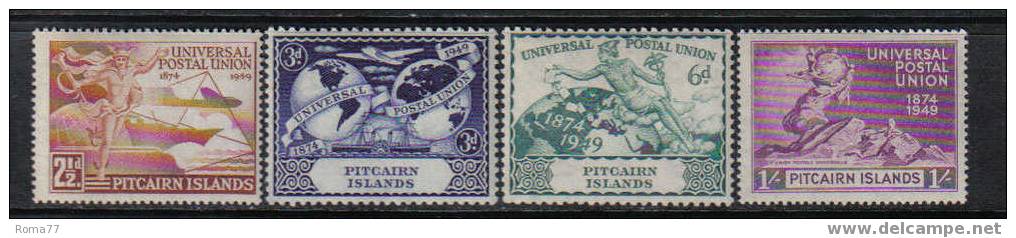 289 - PITCAIRN 1949 , 75mo Anniversario Dell' UPU   *** - Islas De Pitcairn