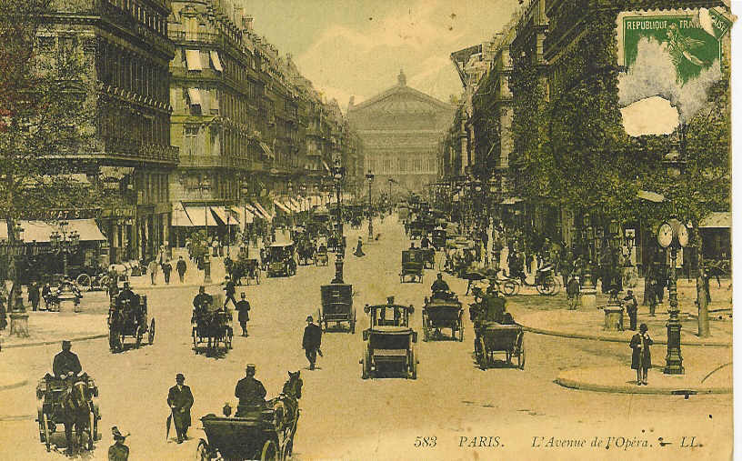 75    PARIS   L´ARC DE TRIOMPHE ET LES CHAMPS ELYSEES     -    L´AVENUE DE L´OPERA  LL.   (2 CARTES) N° A363 - Champs-Elysées